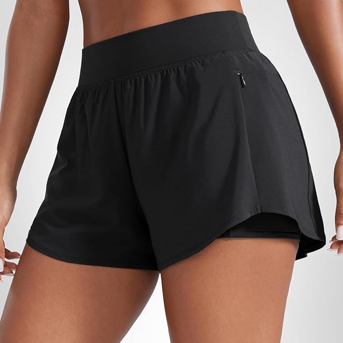 Double Layer Running Shorts