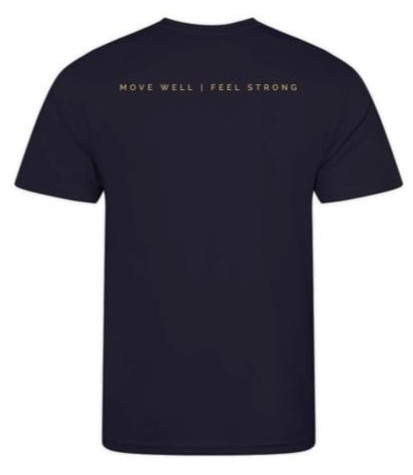 Vicki Horner navy T-shirt, back